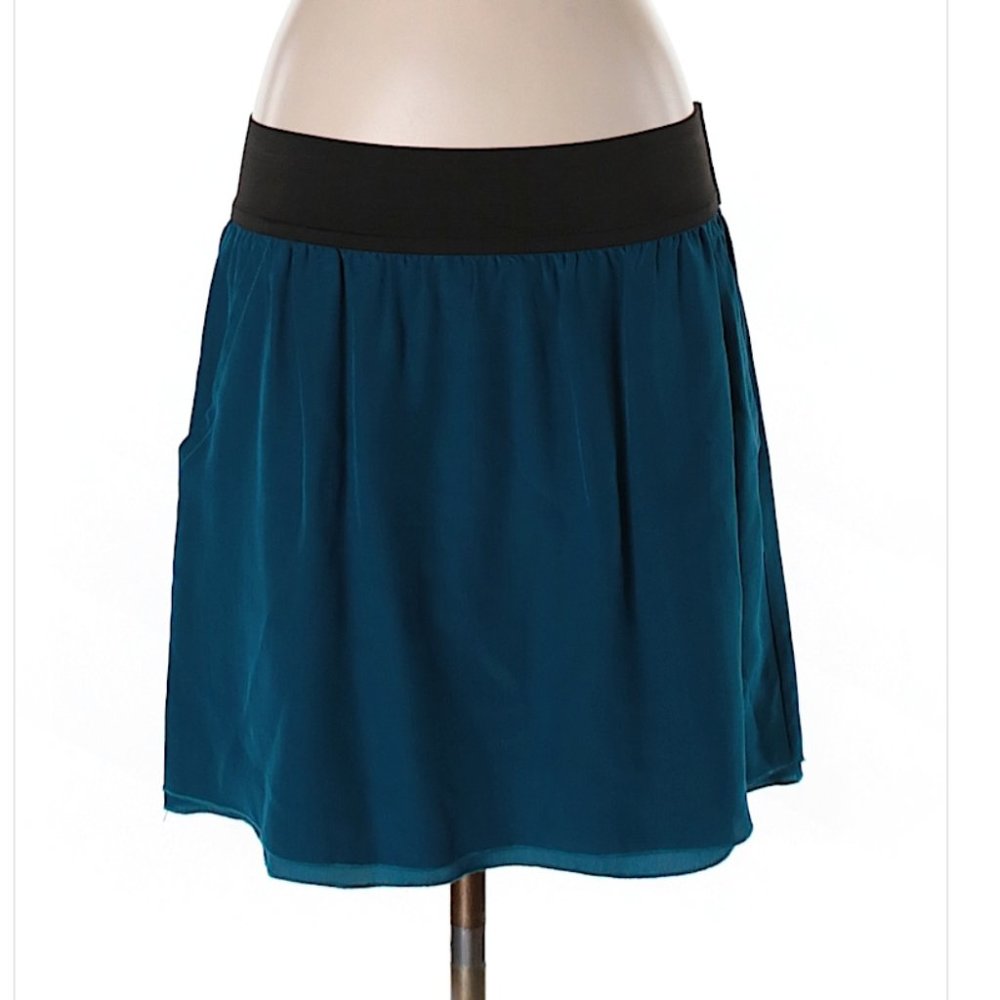 Silk Teal Skirt